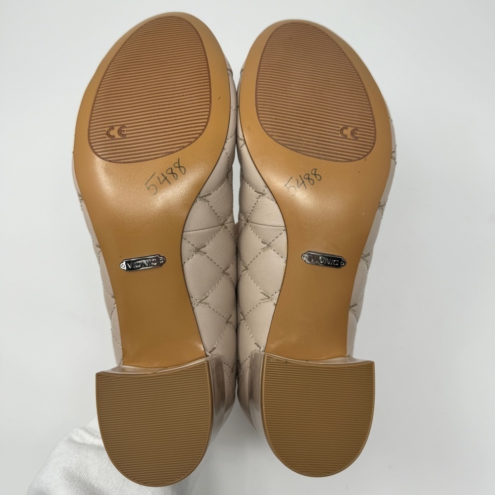 Vionic Tan Quilted Block Heel Ruby Pumps NWT - image 10